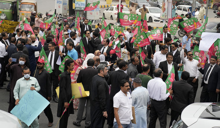Imran Khan supporters protest